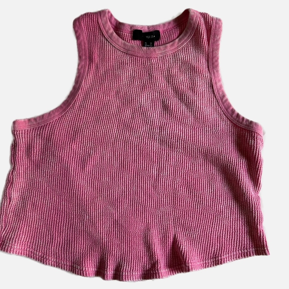 FOREVER 21+ plus size pink crop top